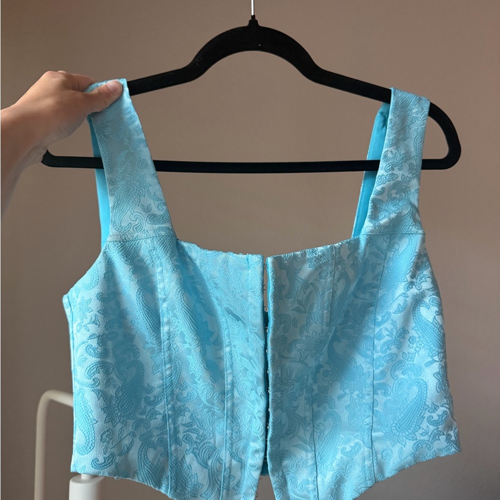 Princess Polly x Delaney Childs Sky Blue Corset